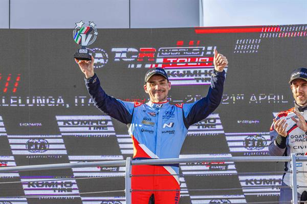 Superb kick off for BRC Hyundai N Squadra Corse in the Kumho FIA TCR World Tour first Race in Italy